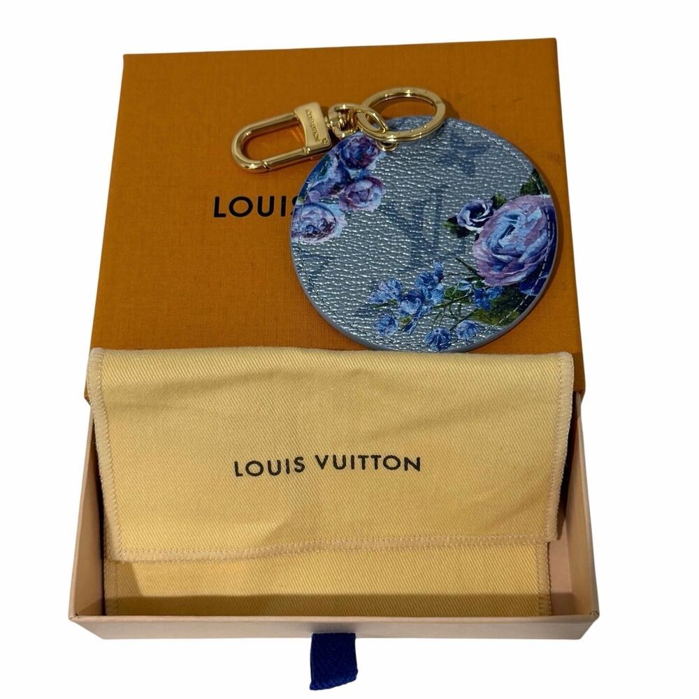 Louis Vuitton Metallic Monogram LV Garden Illustre Bag Charm and Key Ring